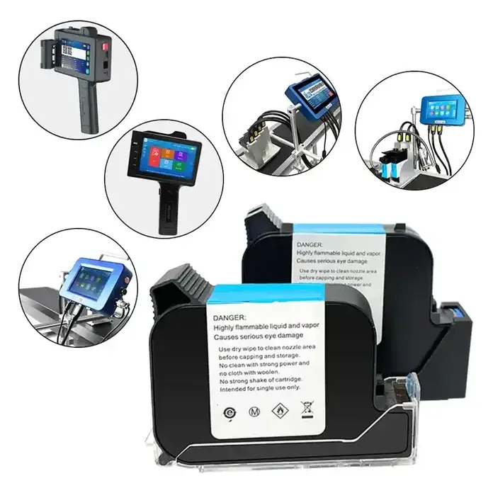 Cartridge manufacturer TIJ 2.5 plastic industrial thermal inkjet printer ink cartridges Solvent cartridge – product photo 1